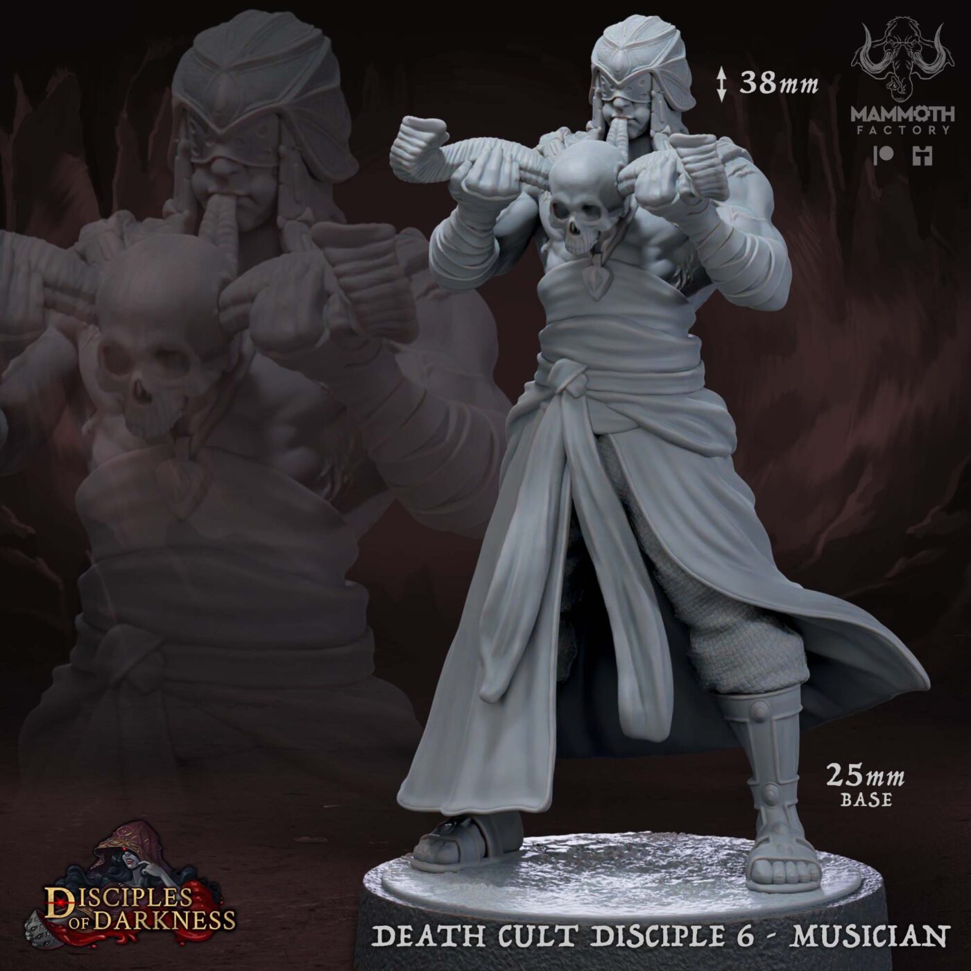 Death Cult Disciple 6 Musician Miniature