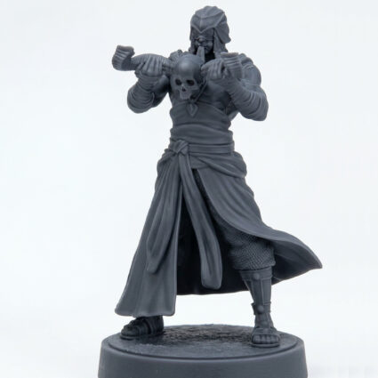 Death Cult Disciple 6 Musician - Gray Resin 3D Printed Miniature