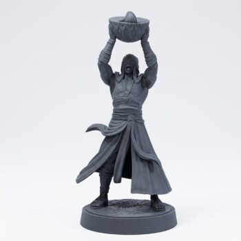 Death Cult Disciple 7 Bannerman - Gray Resin 3D Printed Miniature