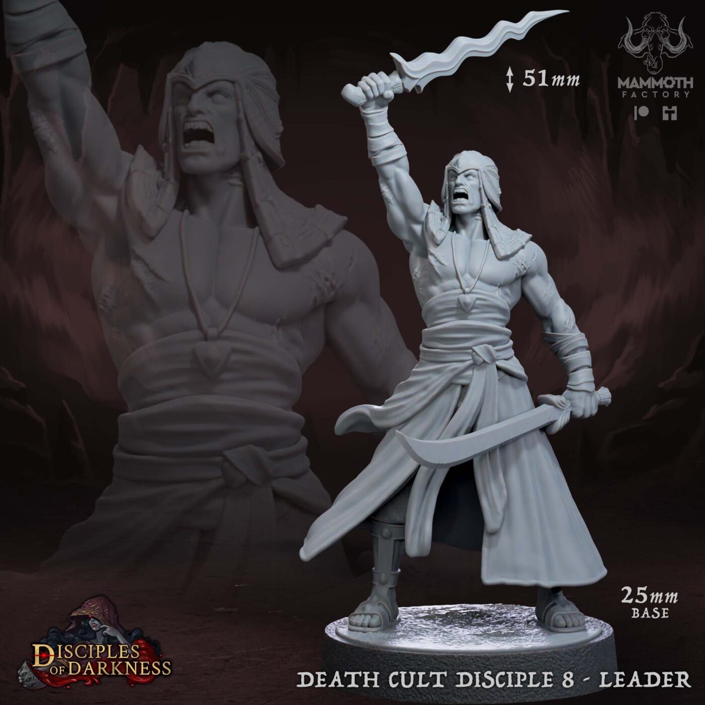 Death Cult Disciple 8 Leader Miniature