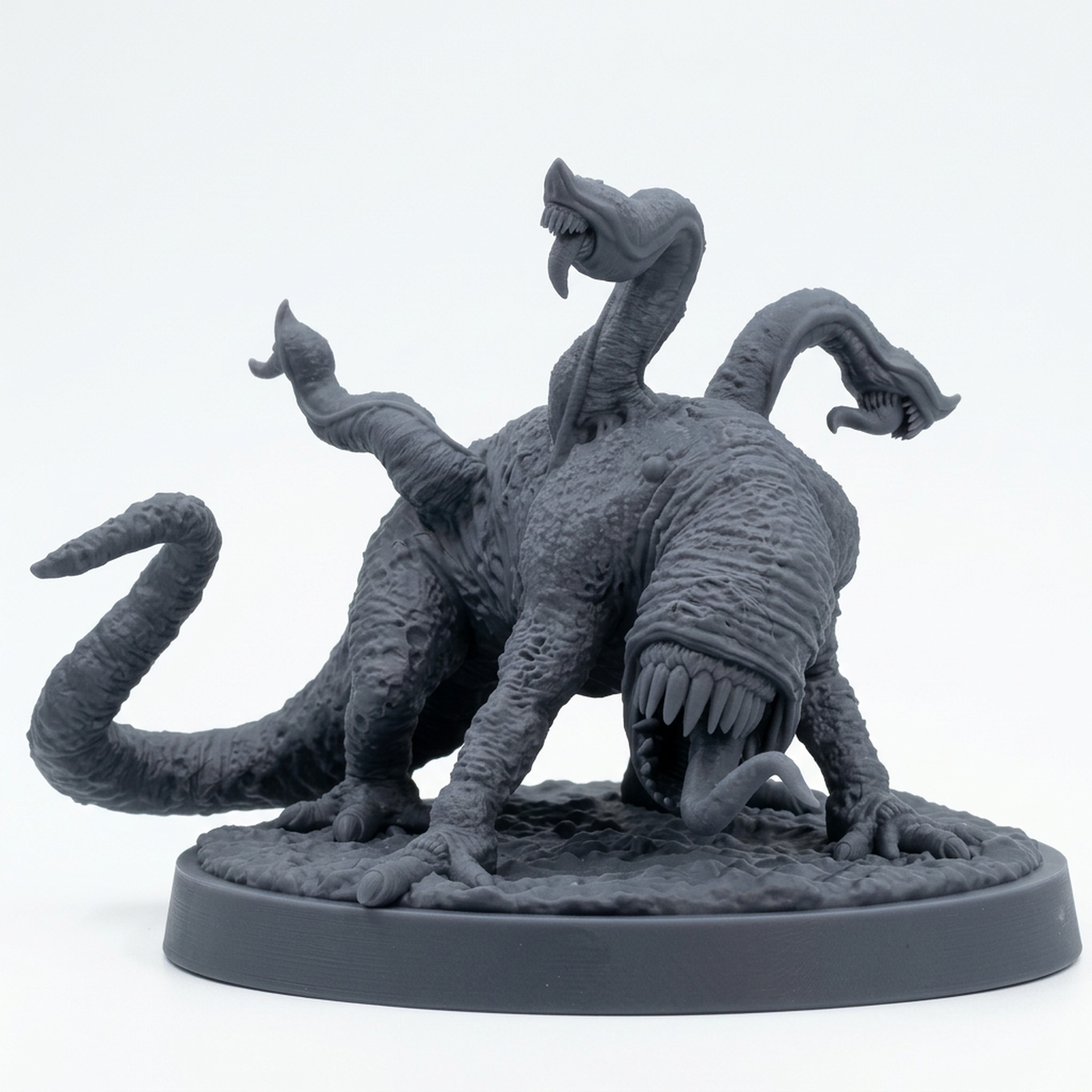 Devourer Beast A - Gray Resin 3D Printed Miniature