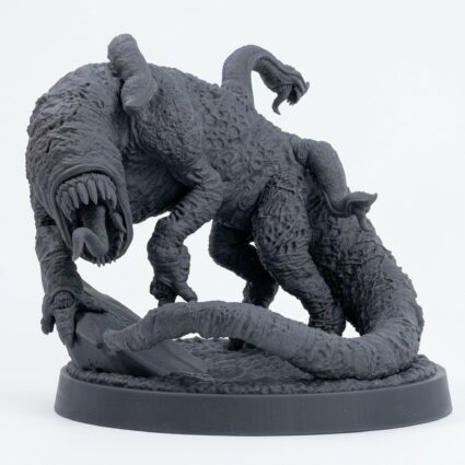 Devourer Beast B - Gray Resin 3D Printed Miniature