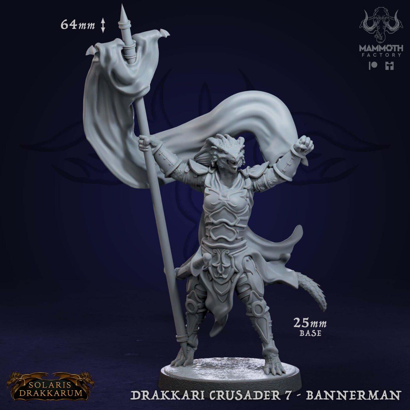 Drakkari Crusader 7 Bannerwoman Miniature