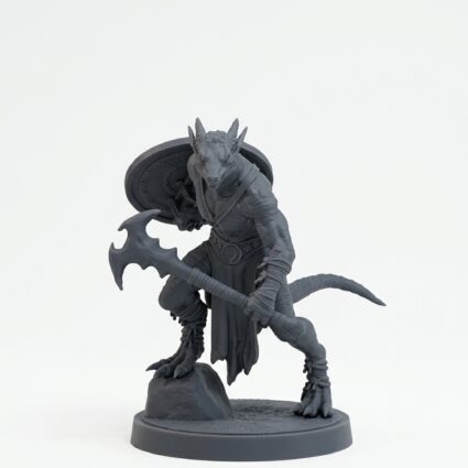 Drakkling Scout A - Gray Resin 3D Printed Miniature