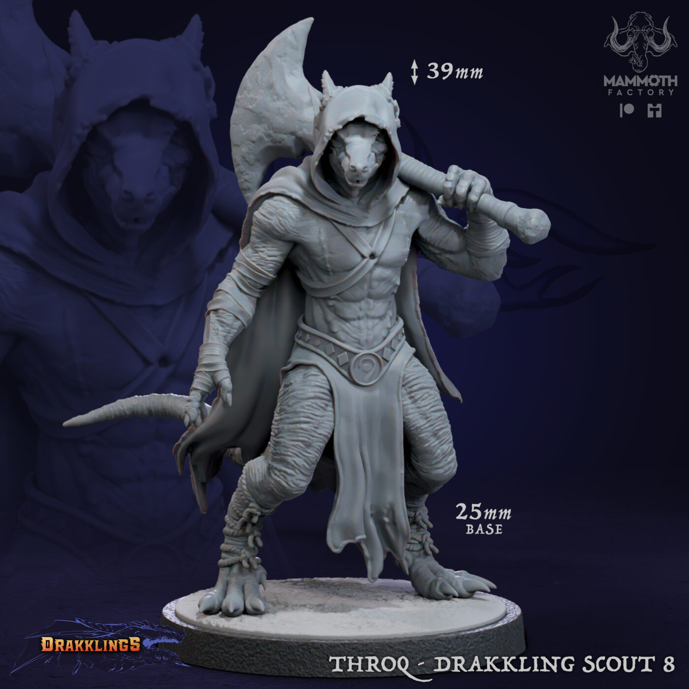 Drakkling Scout 8 Leader Miniature