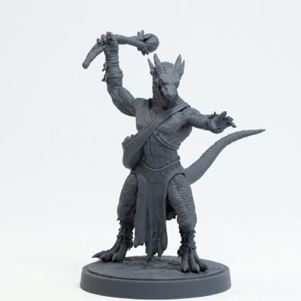 Drakkling Slinger A - Gray Resin 3D Printed Miniature