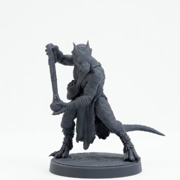 Drakkling Slinger B - Gray Resin 3D Printed Miniature
