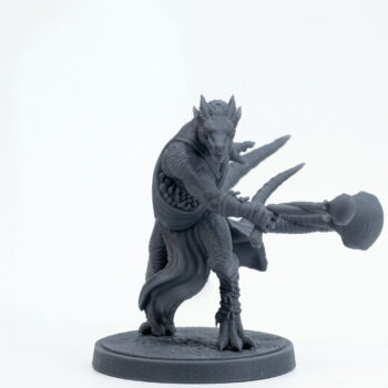 Drakkling Slinger C - Gray Resin 3D Printed Miniature