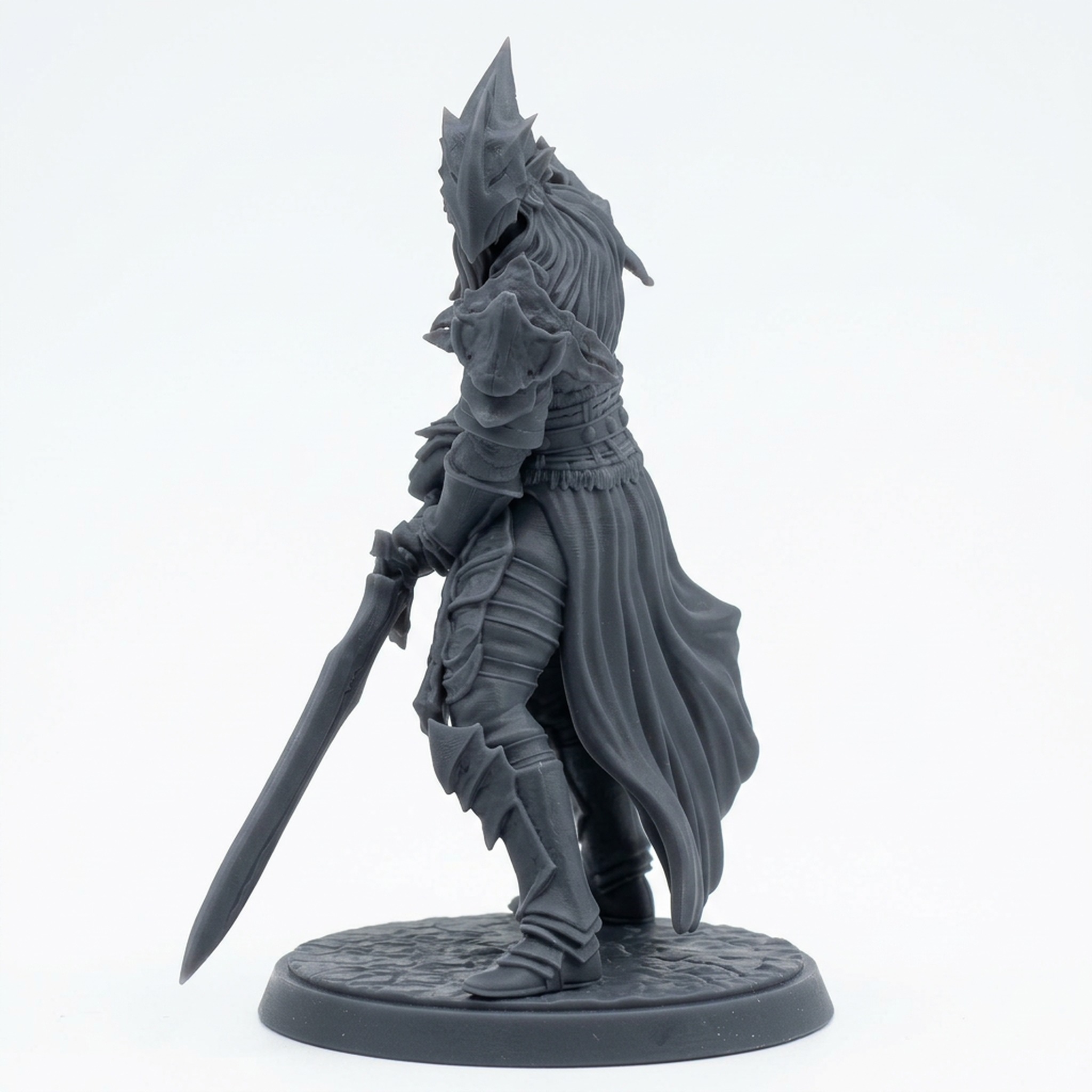 Dralfar Blademaster A - Gray Resin 3D Printed Miniature