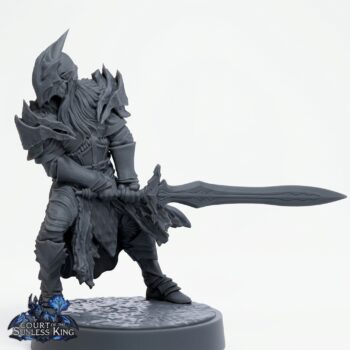 Dralfar Blademaster C - Gray Resin 3D Printed Miniature