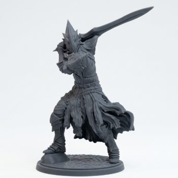 Dralfar Blademaster D - Gray Resin 3D Printed Miniature