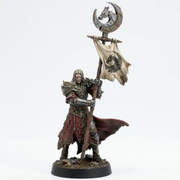 Dralfar Blademaster Bannerman - Painted 3D Printed Miniature