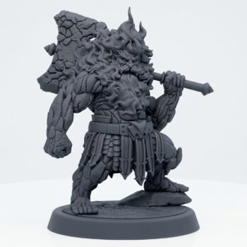 Elder Foebreaker A - Gray Resin 3D Printed Miniature