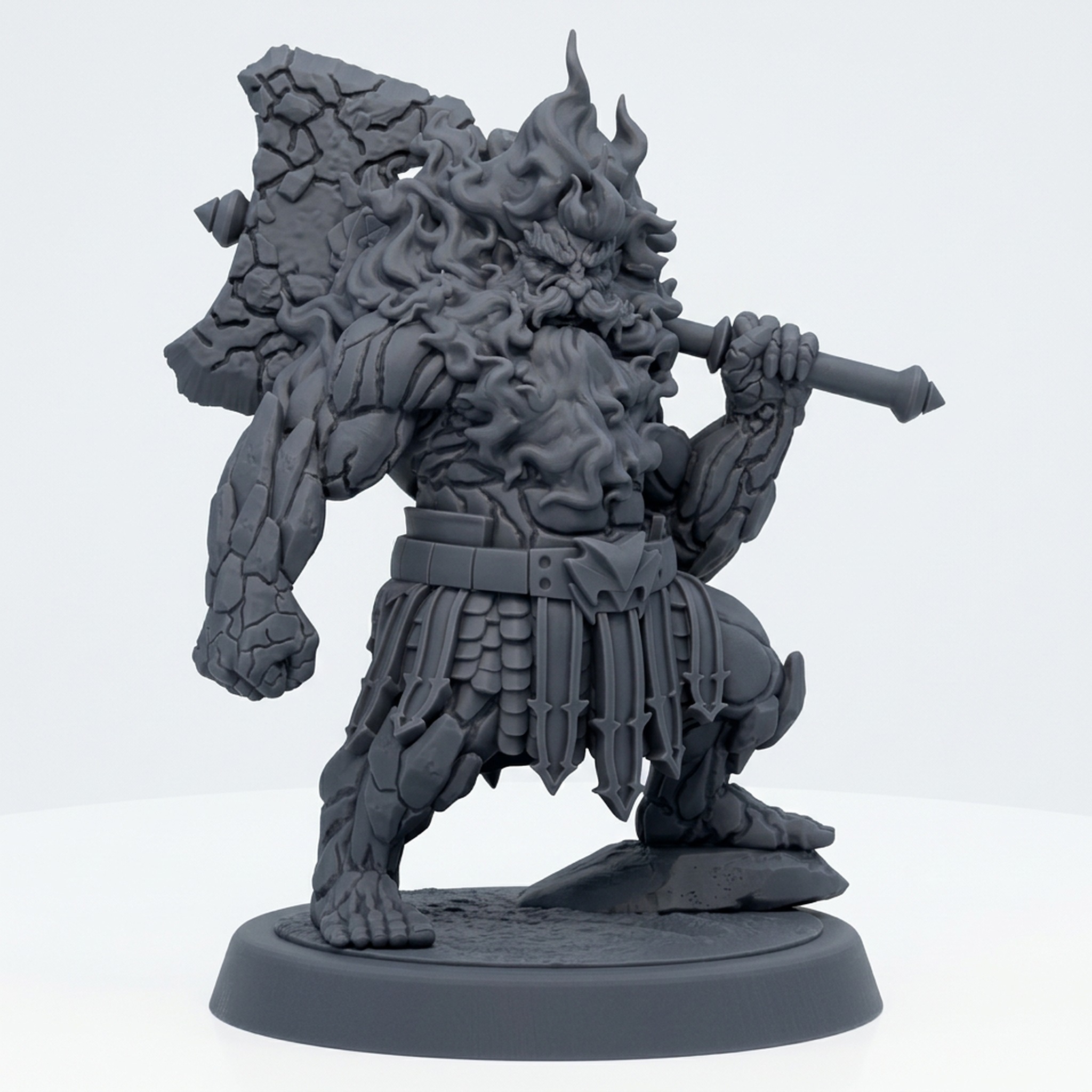 Elder Foebreaker A - Gray Resin 3D Printed Miniature