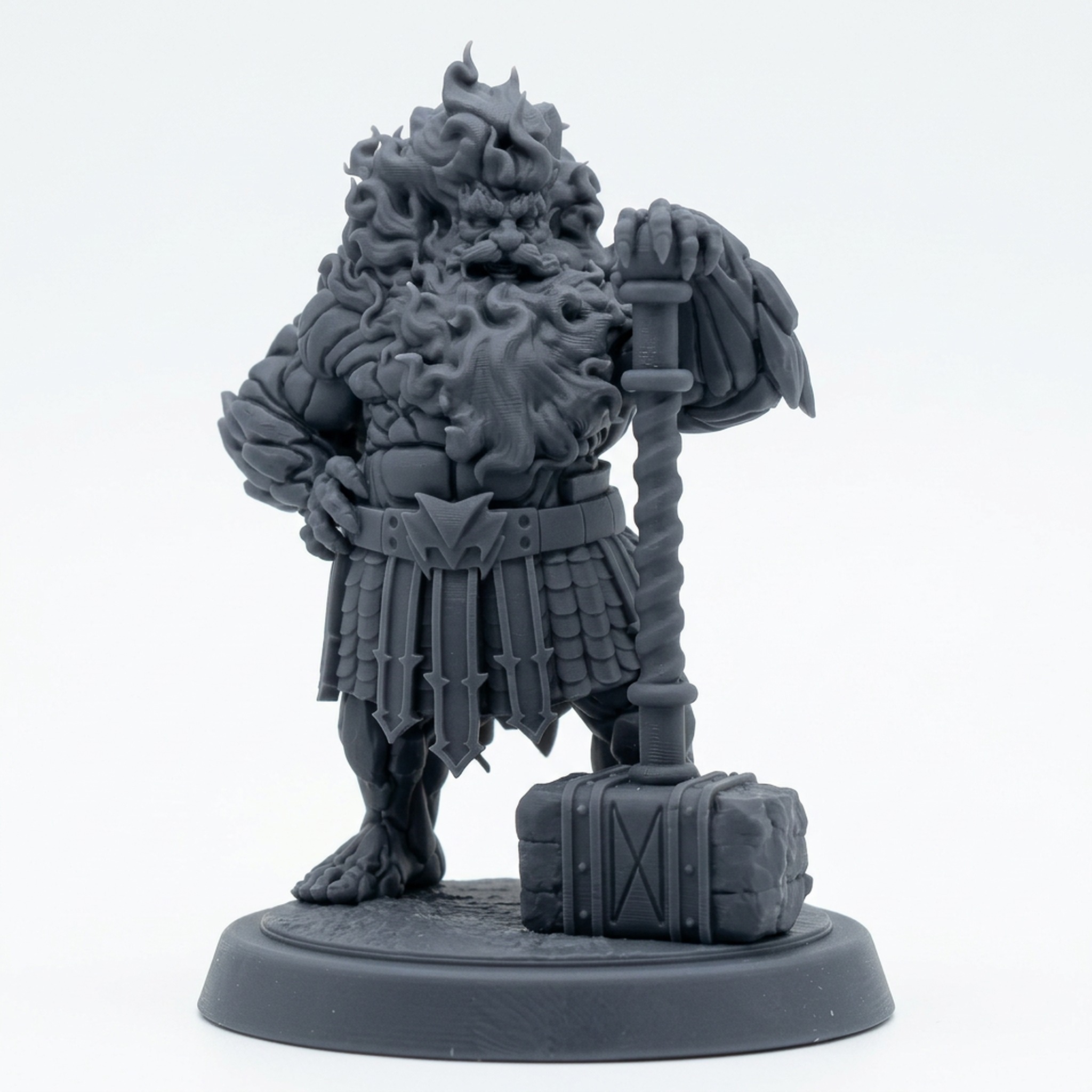 Elder Foebreaker B - Gray Resin 3D Printed Miniature