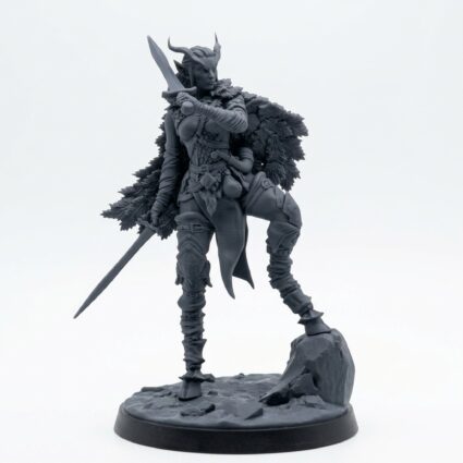 Wild Hunt Elf Warrior 3 Miniature