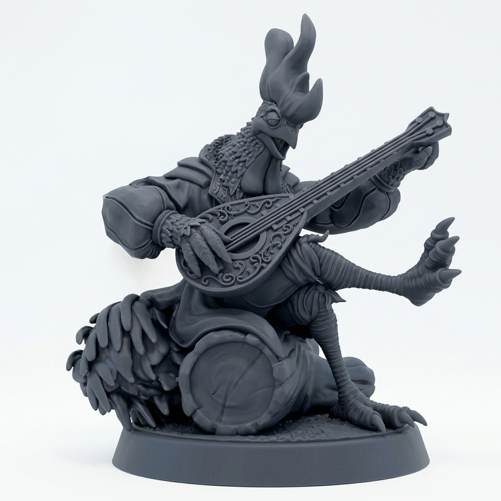 Evan A Vale - Gray Resin 3D Printed Miniature