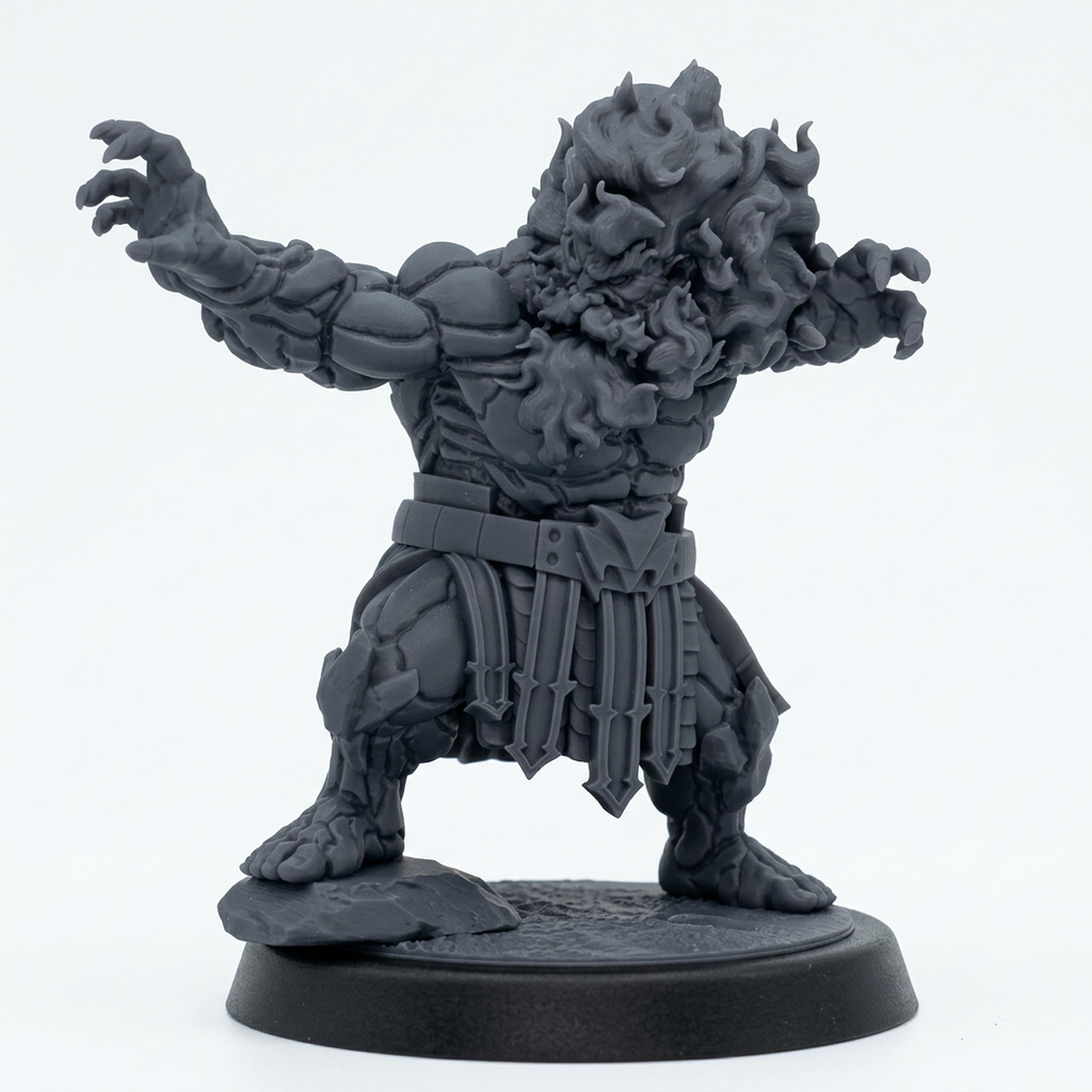 Firepeak Elder B - Gray Resin 3D Printed Miniature