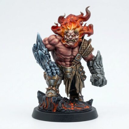 Firespeak Forgelord - Painted 3D Printed Miniature