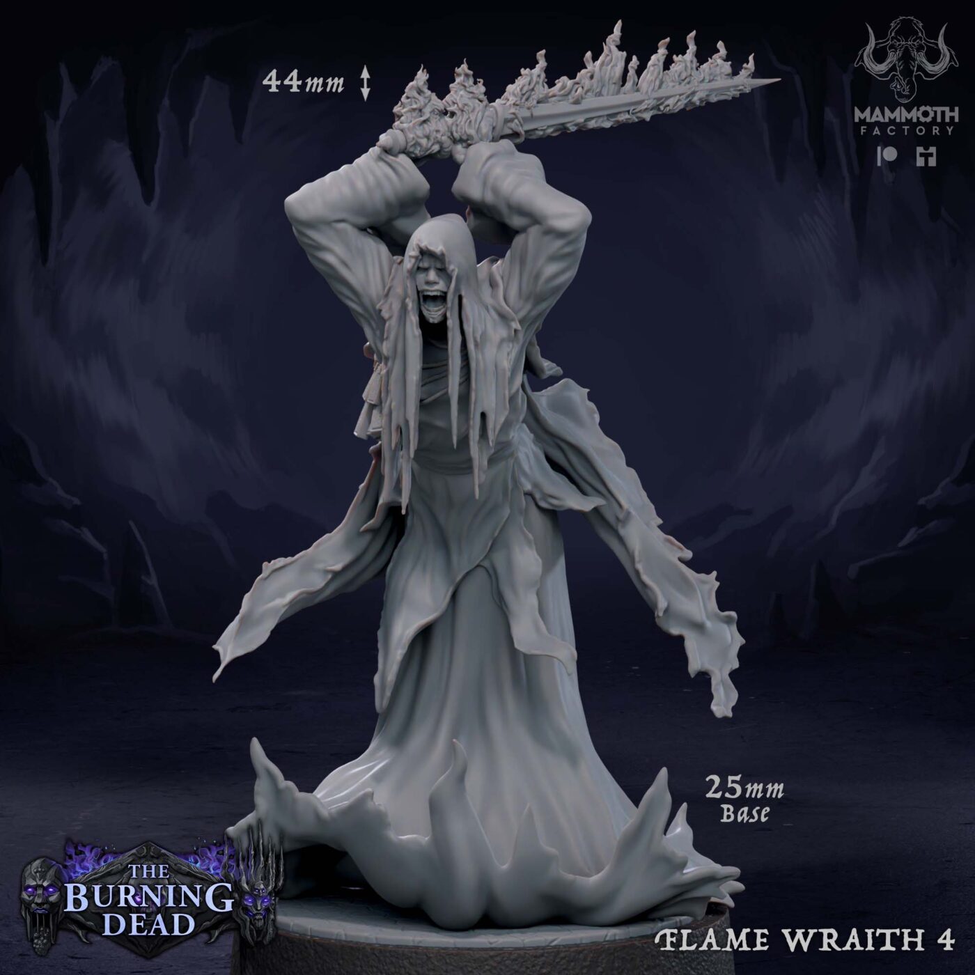 Flame Wraith D Miniature