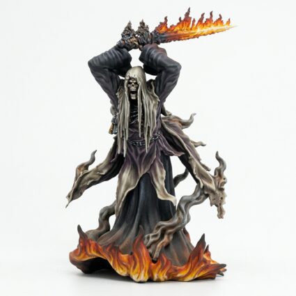 Flame Wraith D - Painted 3D Printed Miniature