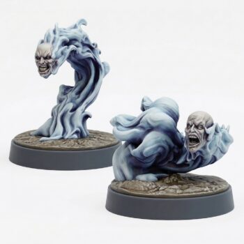 Flaming Head A - Painted 3D Printed Miniature