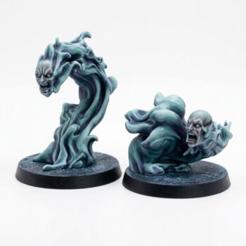 Flaming Head B - Painted 3D Printed Miniature