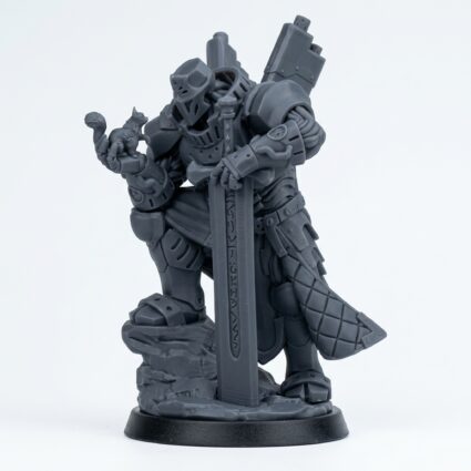 Foreborn Paragon - Gray Resin 3D Printed Miniature