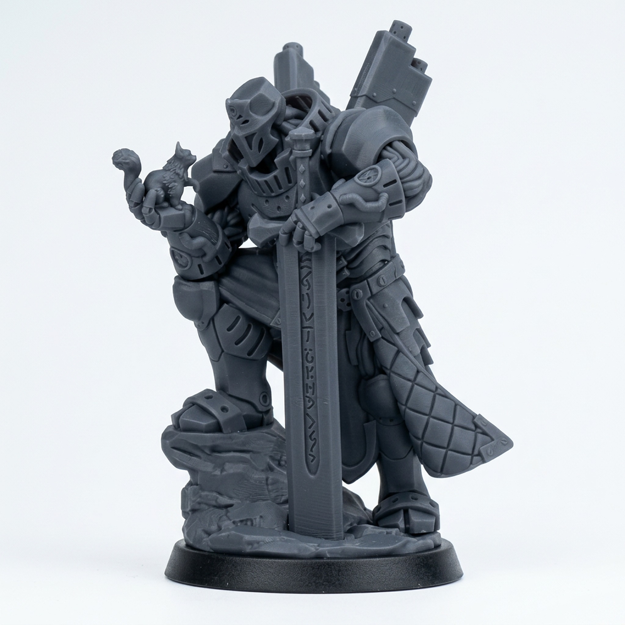 Foreborn Paragon - Gray Resin 3D Printed Miniature