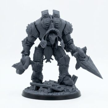 Forgeborn Devastator - Gray Resin 3D Printed Miniature