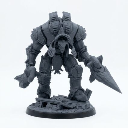 Forgeborn Devastator - Gray Resin 3D Printed Miniature