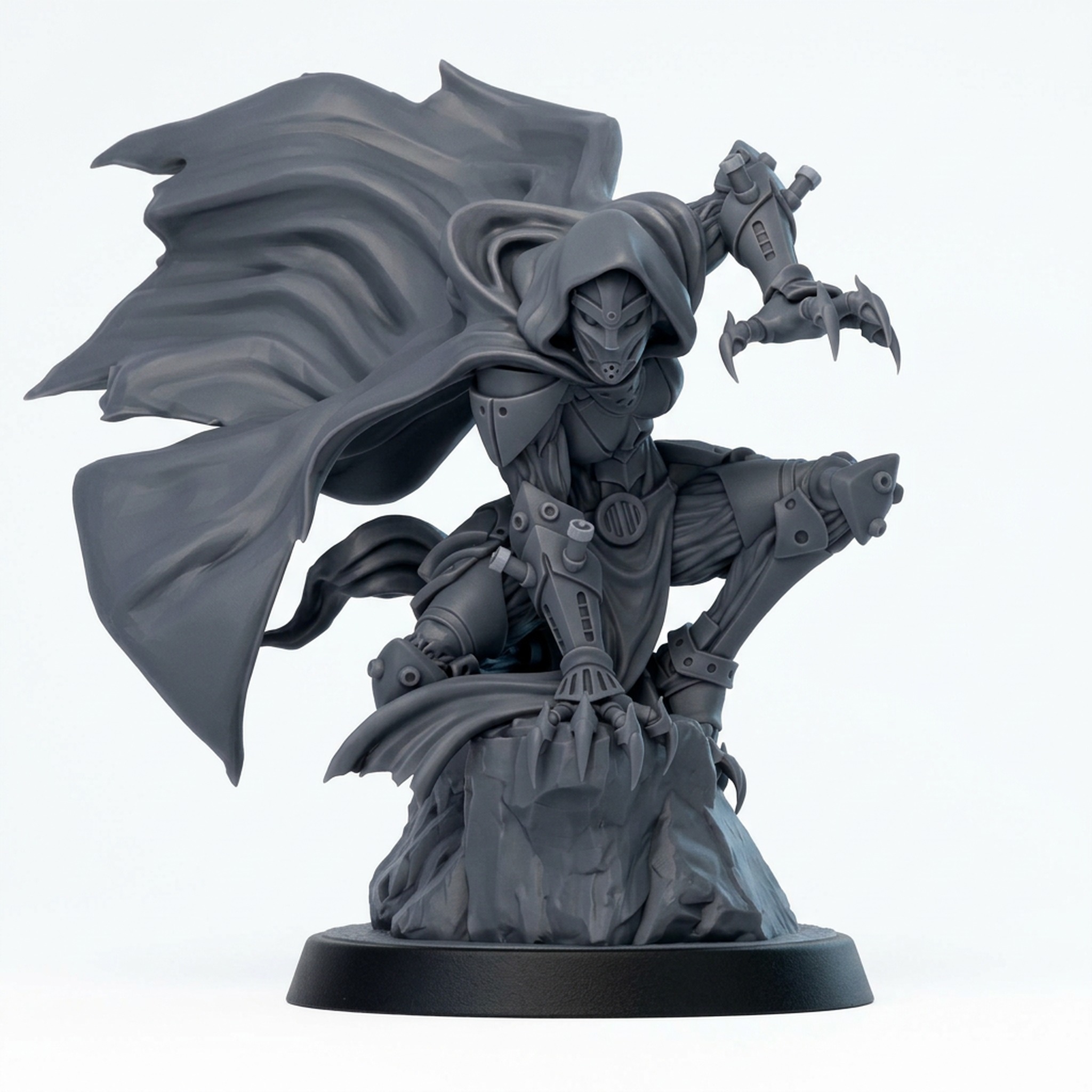 Forgeborn Neutralizer - Gray Resin 3D Printed Miniature