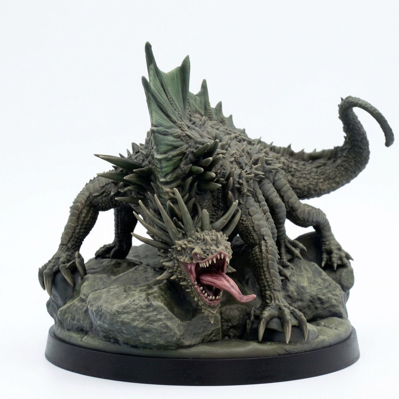 Giant Basilisk Miniature - Saurian Isles by Mammoth Factory - Painted 3D Printed Miniature