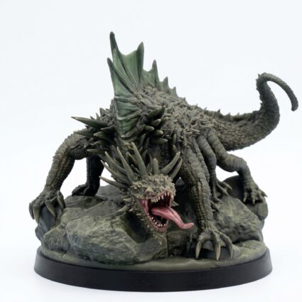 Giant Basilisk Miniature - Saurian Isles by Mammoth Factory - Painted 3D Printed Miniature