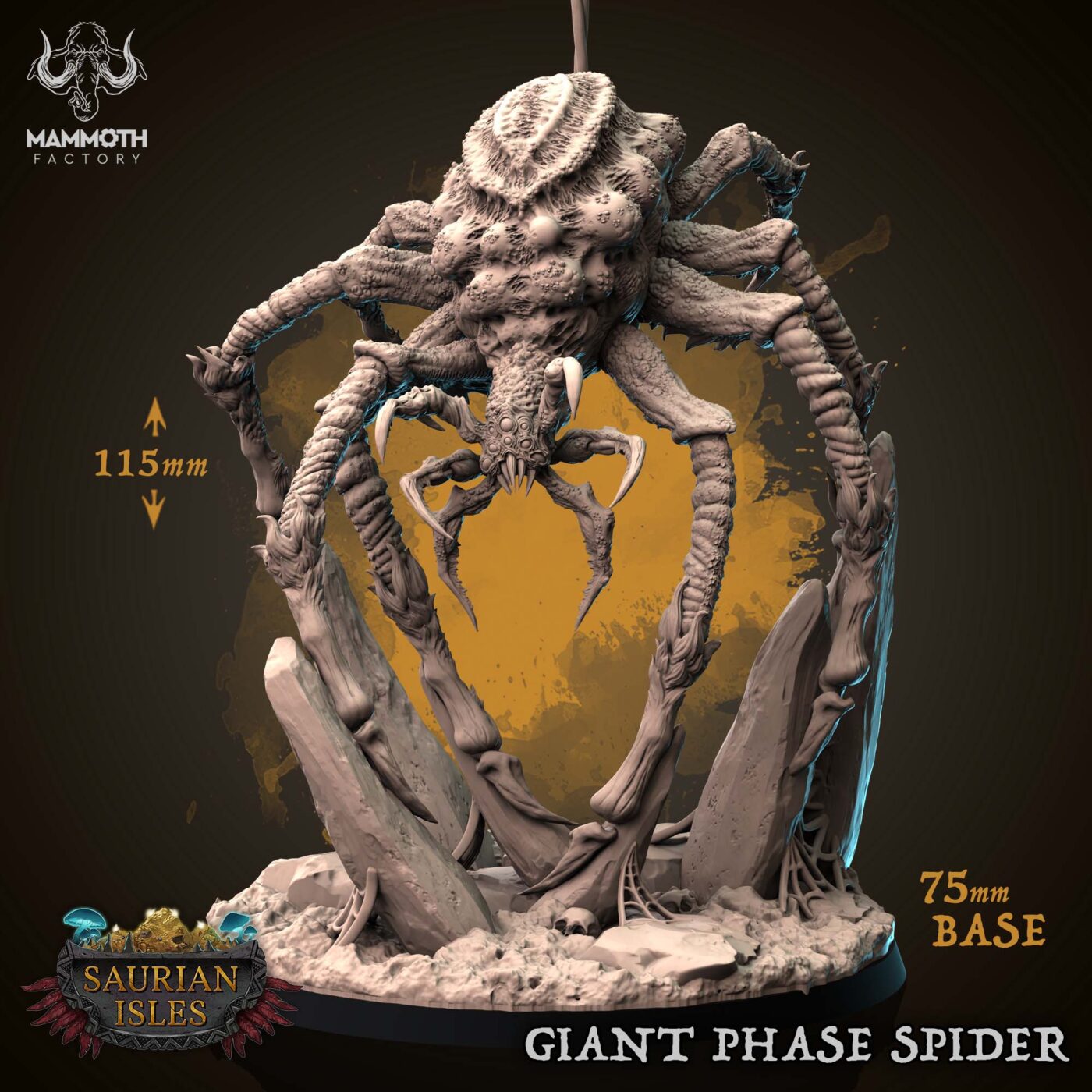 Giant Phase Spider - Saurian Isles - Mammoth Factory Miniature