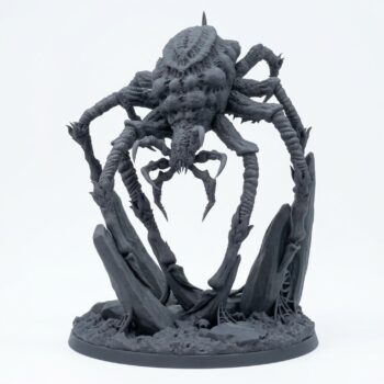 Giant Phase Spider - Saurian Isles - Mammoth Factory - Gray Resin 3D Printed Miniature