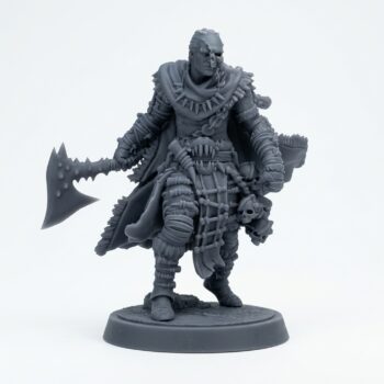 Giantblood Berserker A - Gray Resin 3D Printed Miniature