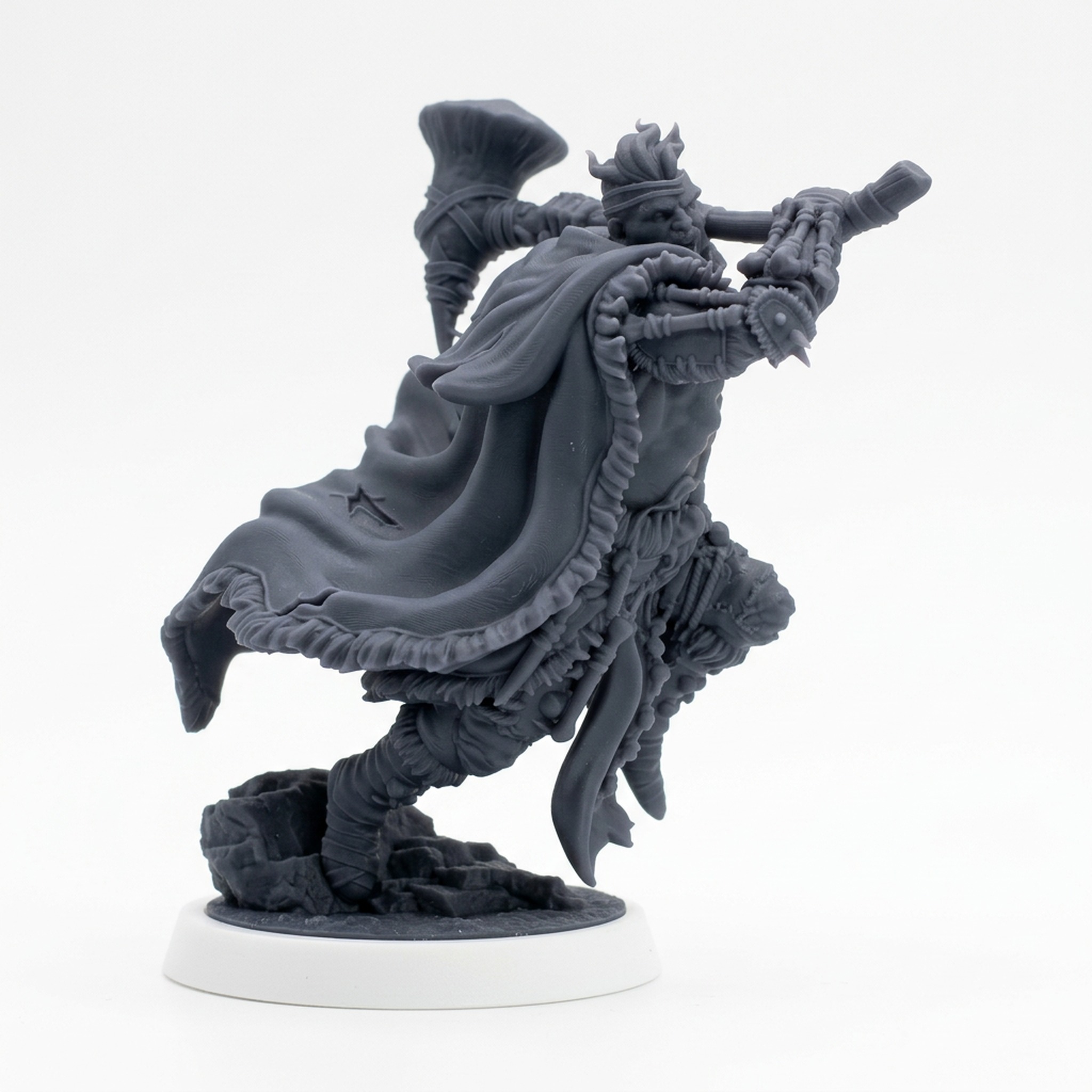 Giantblood Berserker B - Gray Resin 3D Printed Miniature