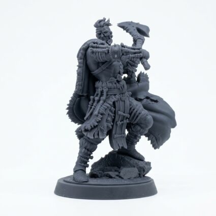 Giantblood Berserker E - Gray Resin 3D Printed Miniature