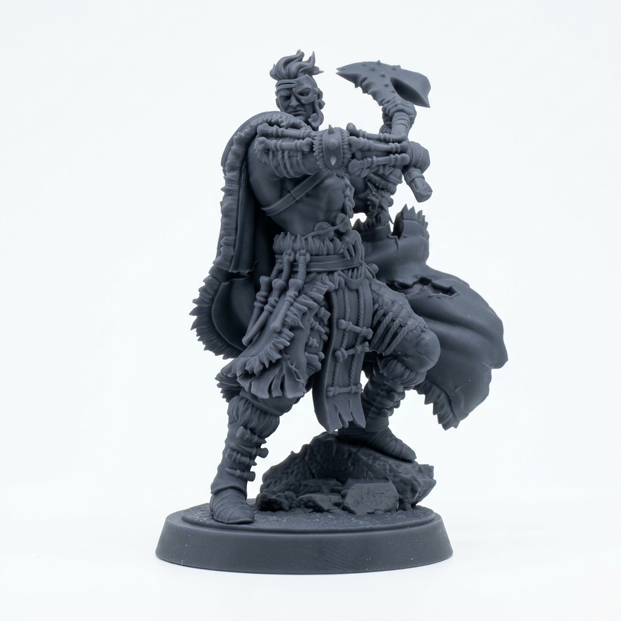 Giantblood Berserker E - Gray Resin 3D Printed Miniature