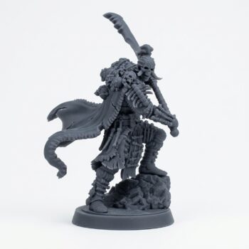 Giantblood Berserker 8 Leader - Gray Resin 3D Printed Miniature