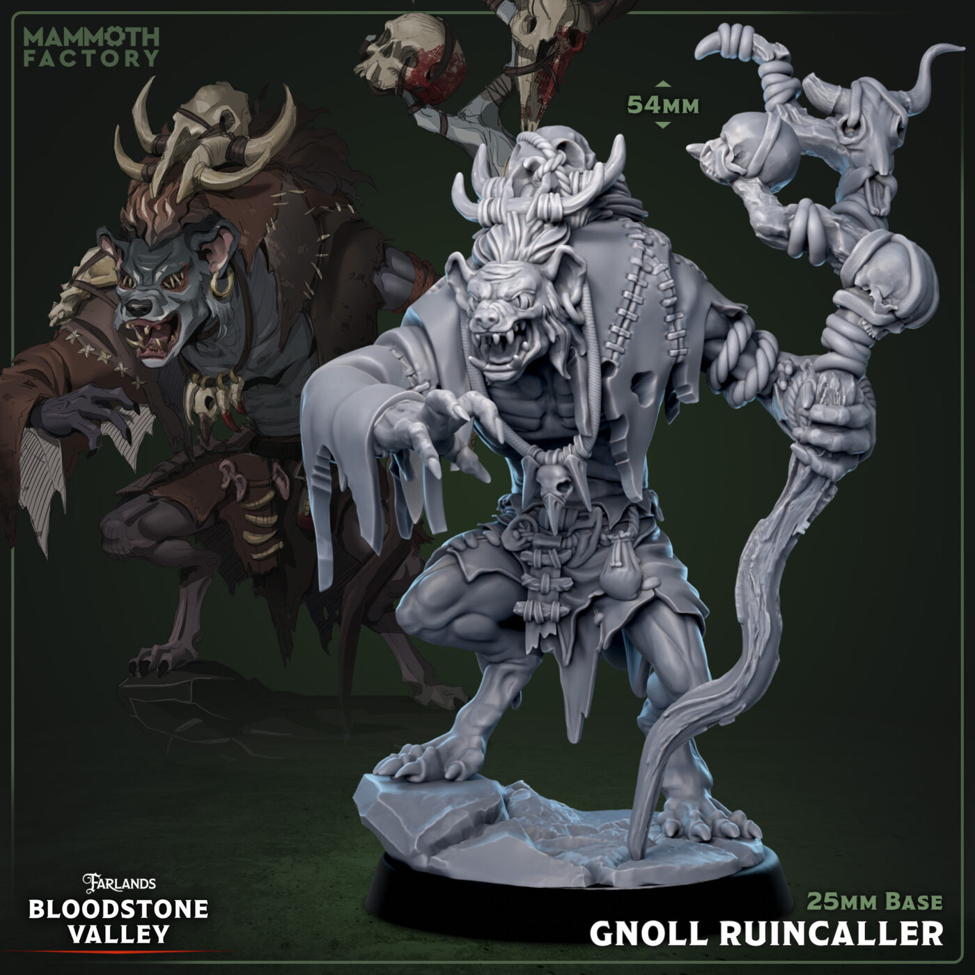 Gnoll Ruincaller Miniature