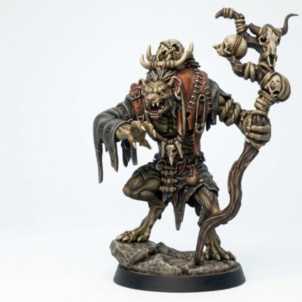 Gnoll Ruincaller - Painted 3D Printed Miniature