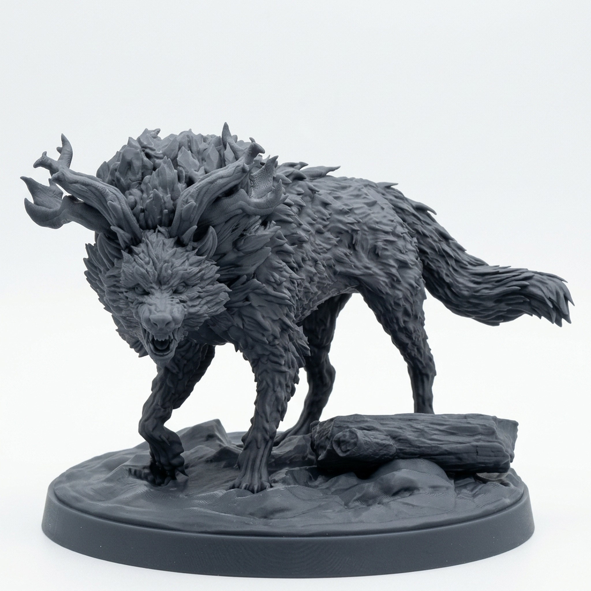 Gwyllgi 1 - Mammoth Factory Wild Hunt - Gray Resin 3D Printed Miniature