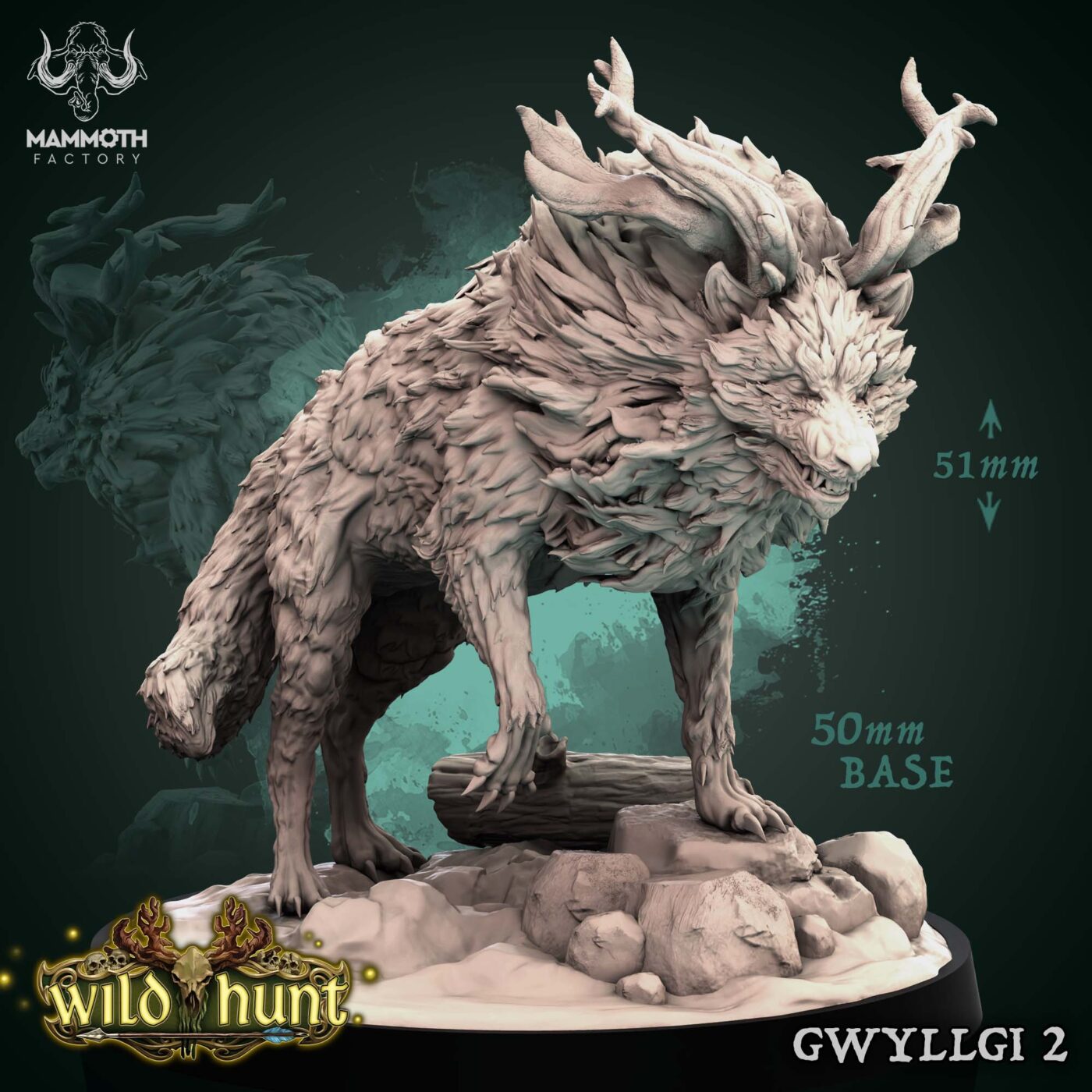 Gwyllgi 2 - Wild Hunt Mammoth Factory Miniature