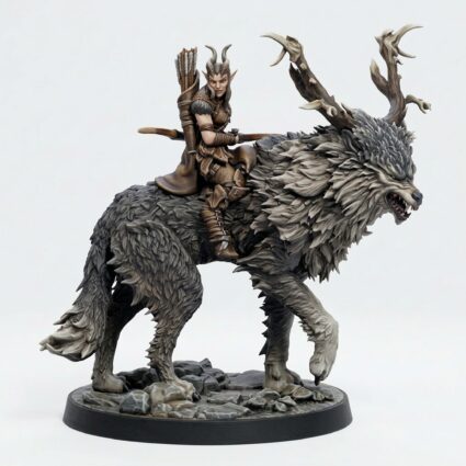 Gwyllgi Rider A - Painted 3D Printed Miniature