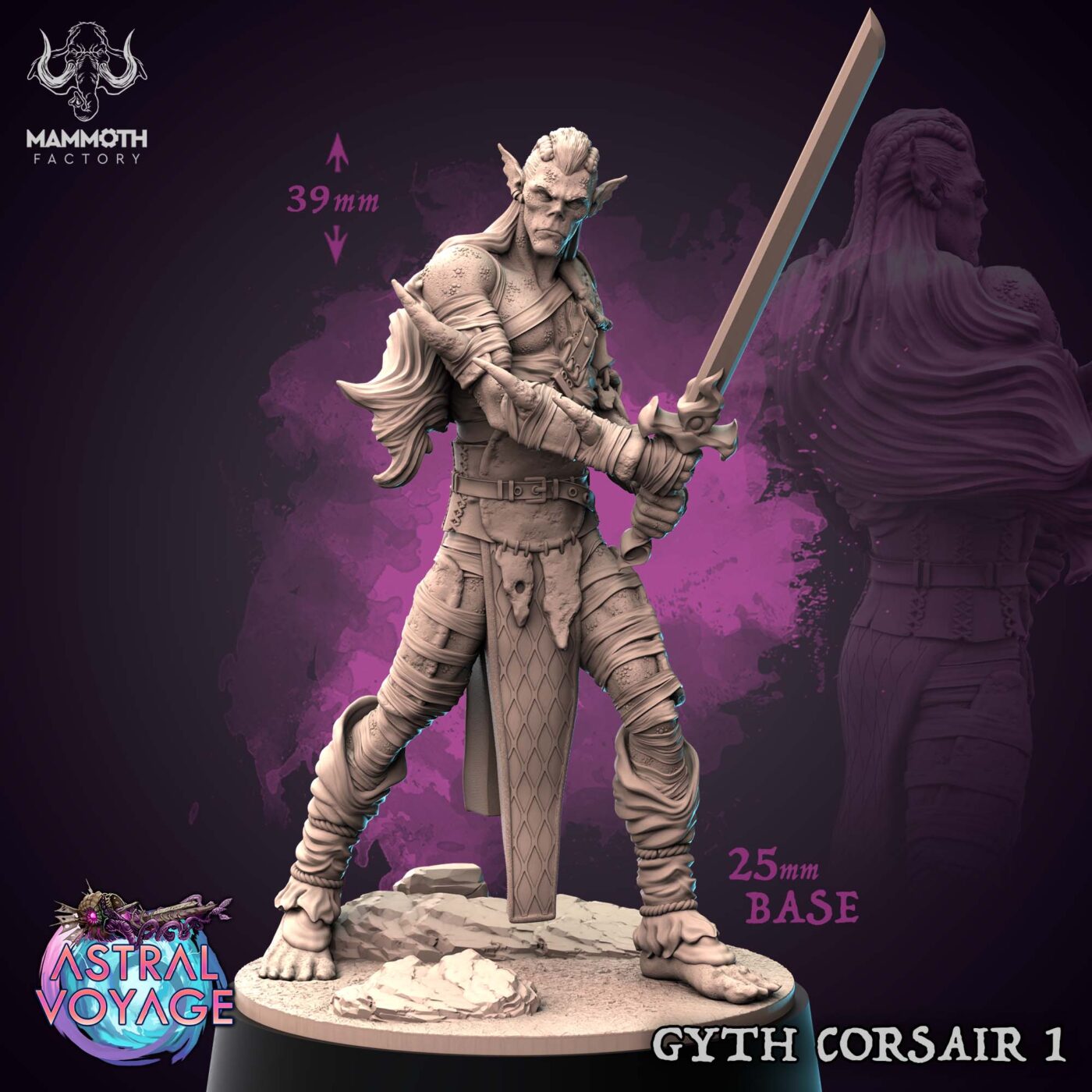 Gyth Corsair 1 - Astral Voyage - Mammoth Factory Miniature