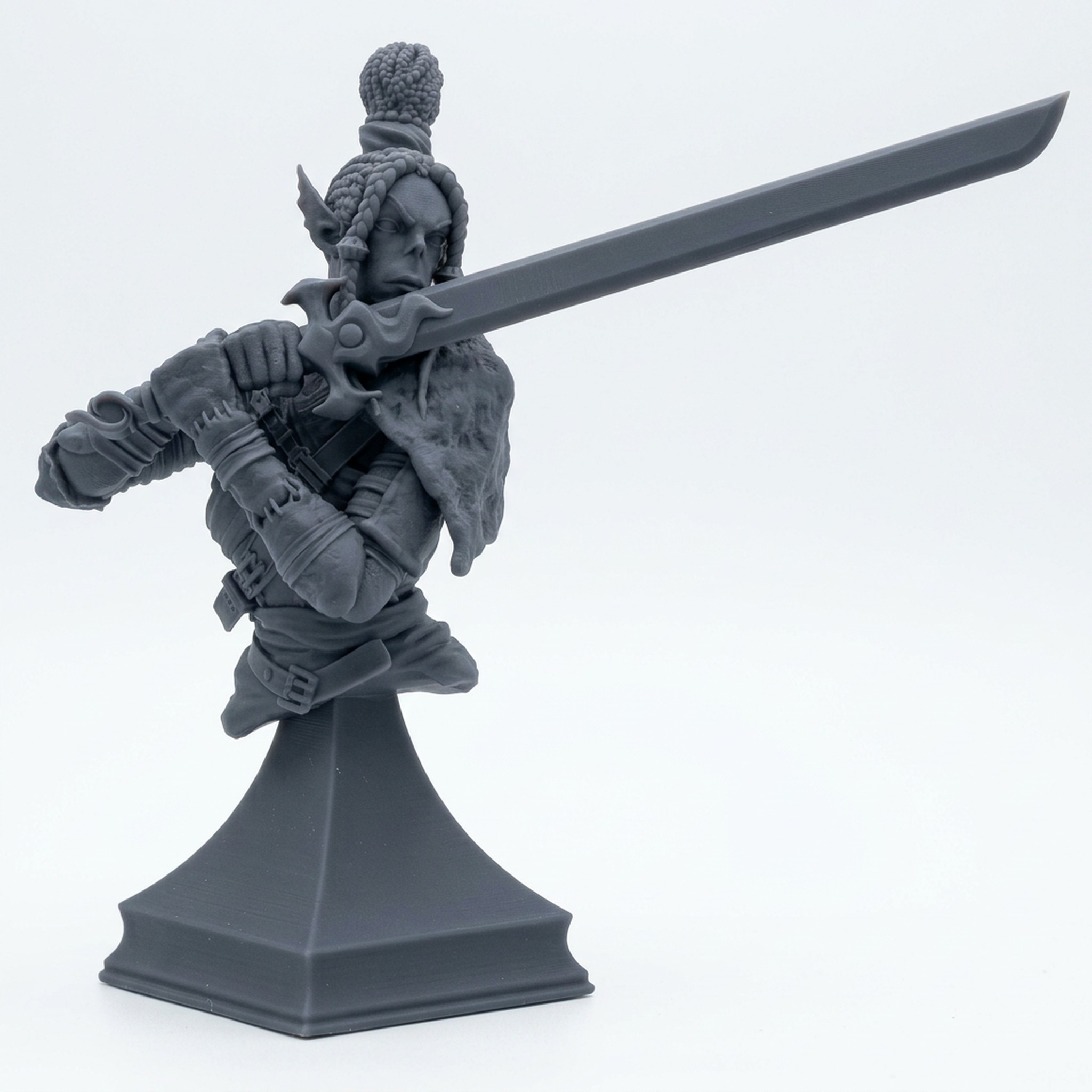 Gyth Corsair 2 Bust - Astral Voyage - Gray Resin 3D Printed Miniature