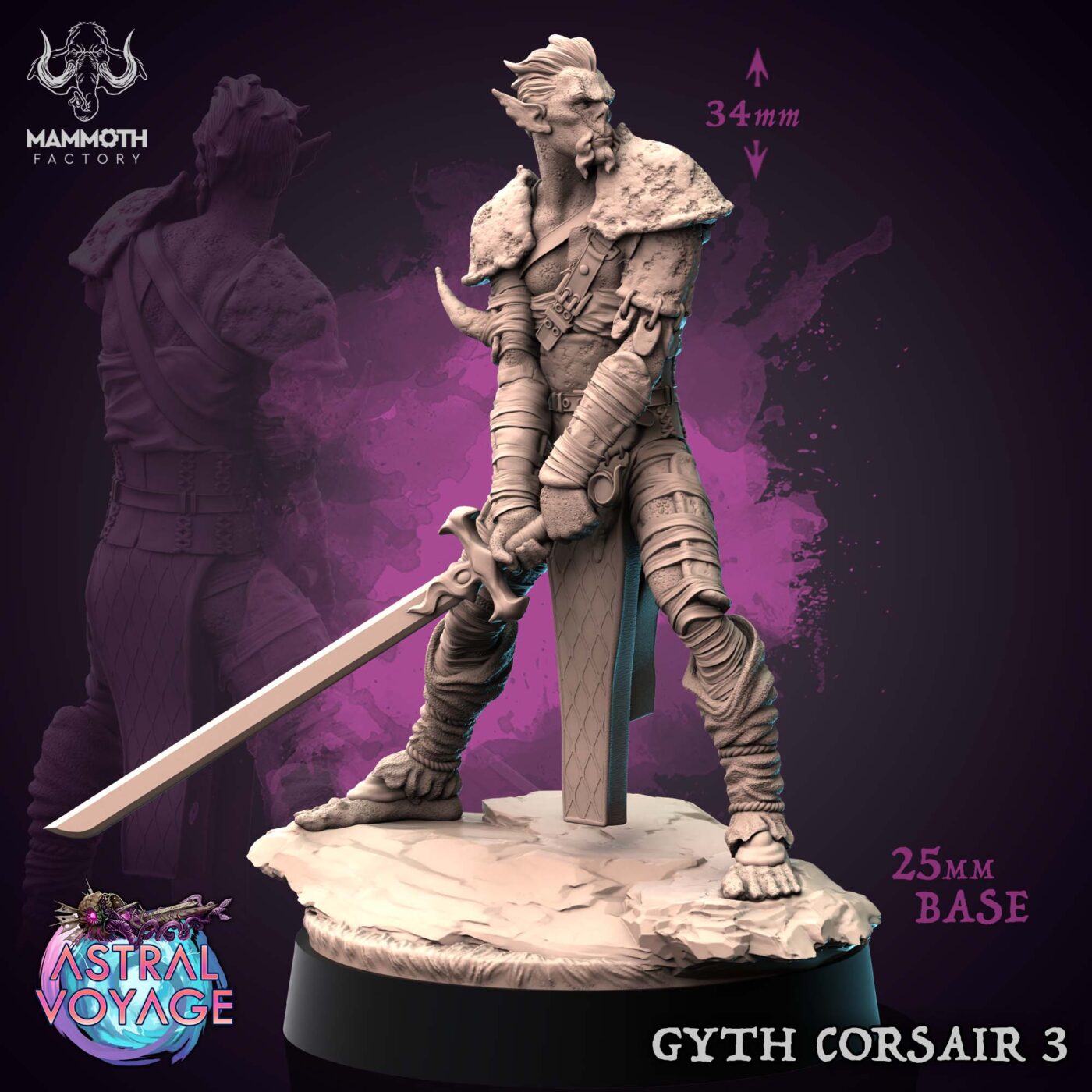 Gyth Corsair 3 - Astral Voyage - Mammoth Factory Miniature