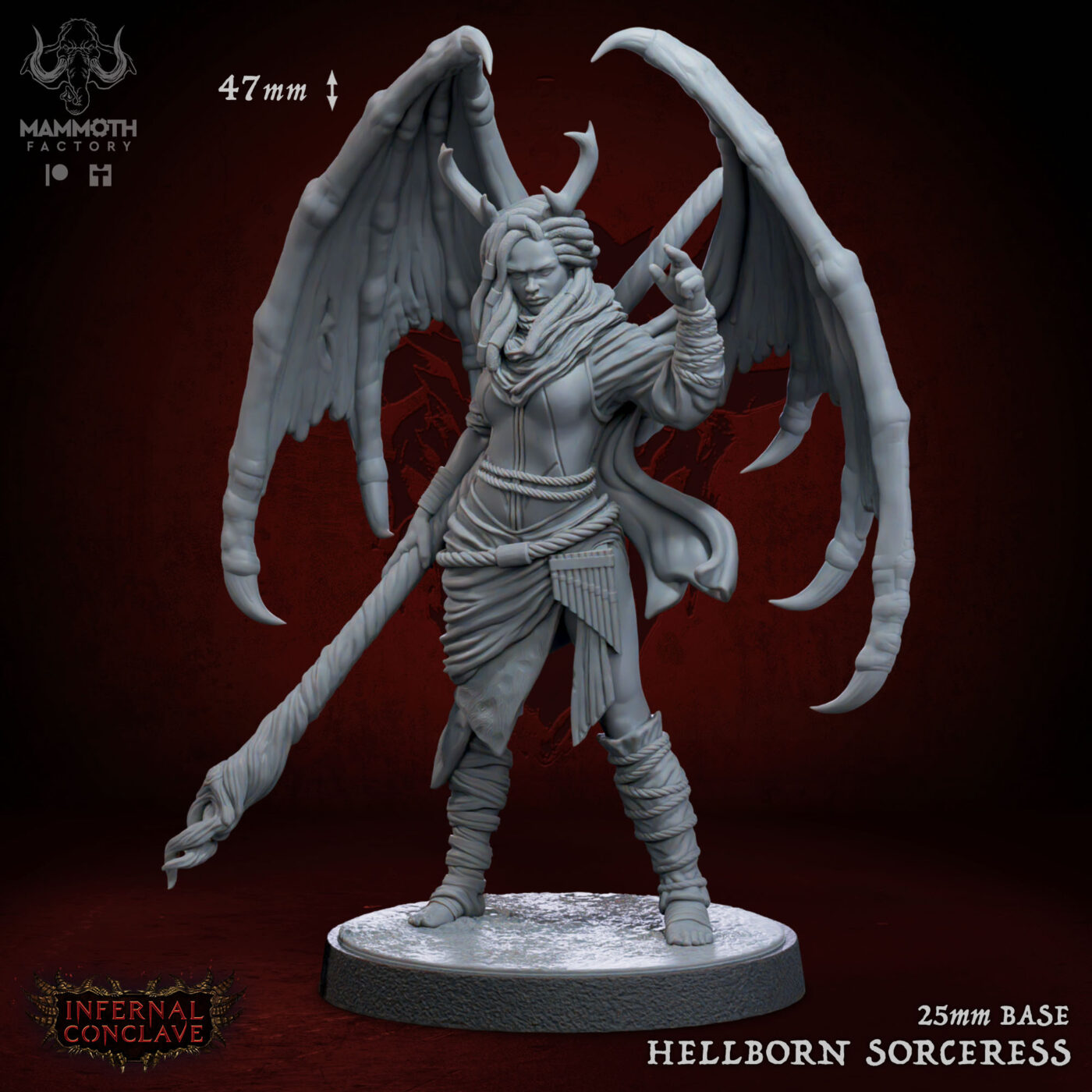 Hellborn Sorceress Miniature